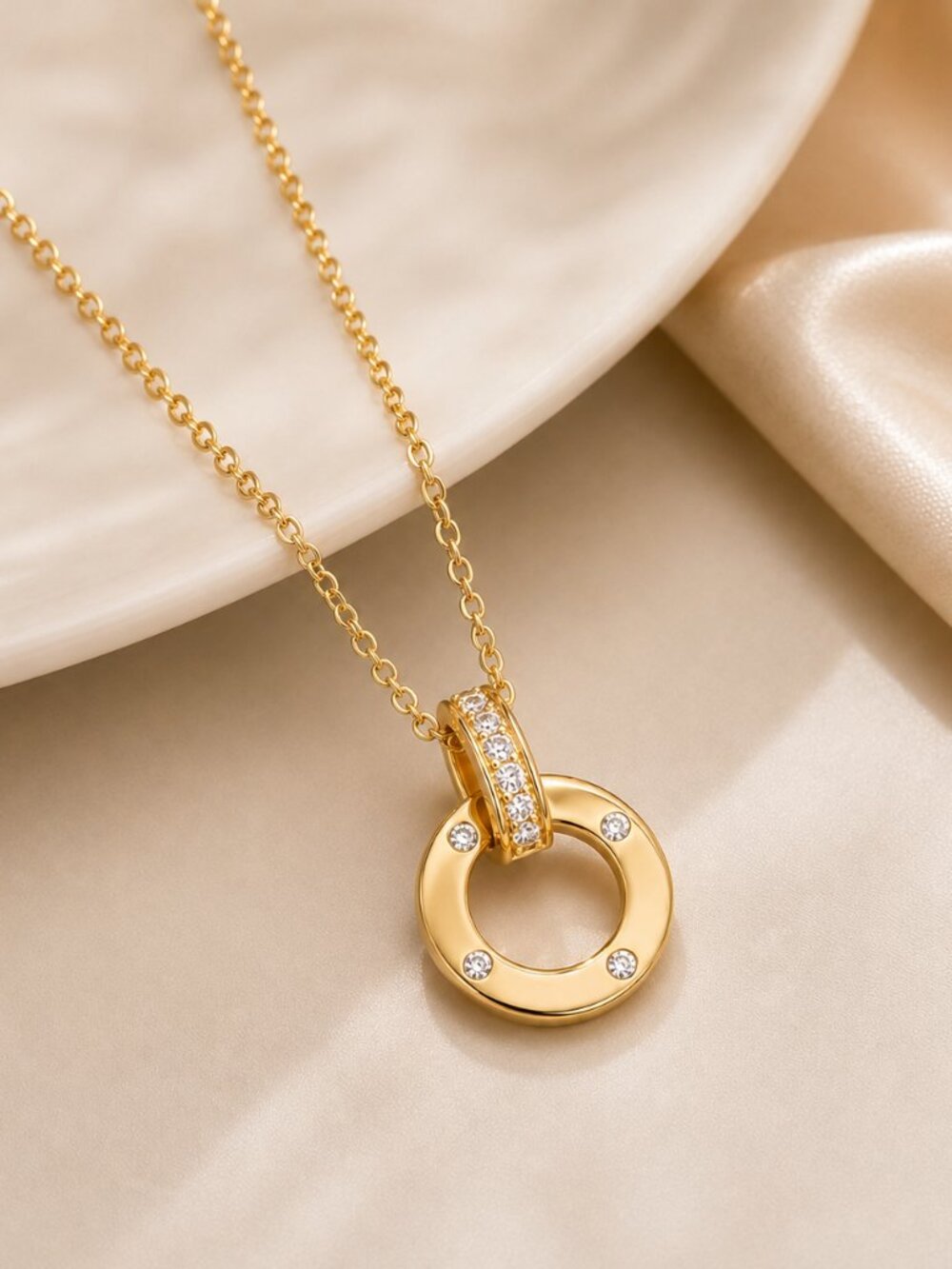 14K Gold Womens 1ct Diamond Pendant Necklace Ladies New 14 Karat Silver Jewelry